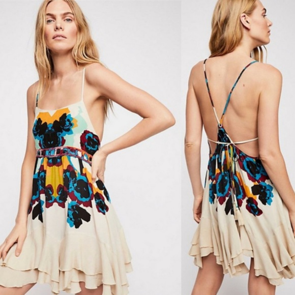 Free People Other - Free People Boho Sweet Lucy Slip Dress Floral